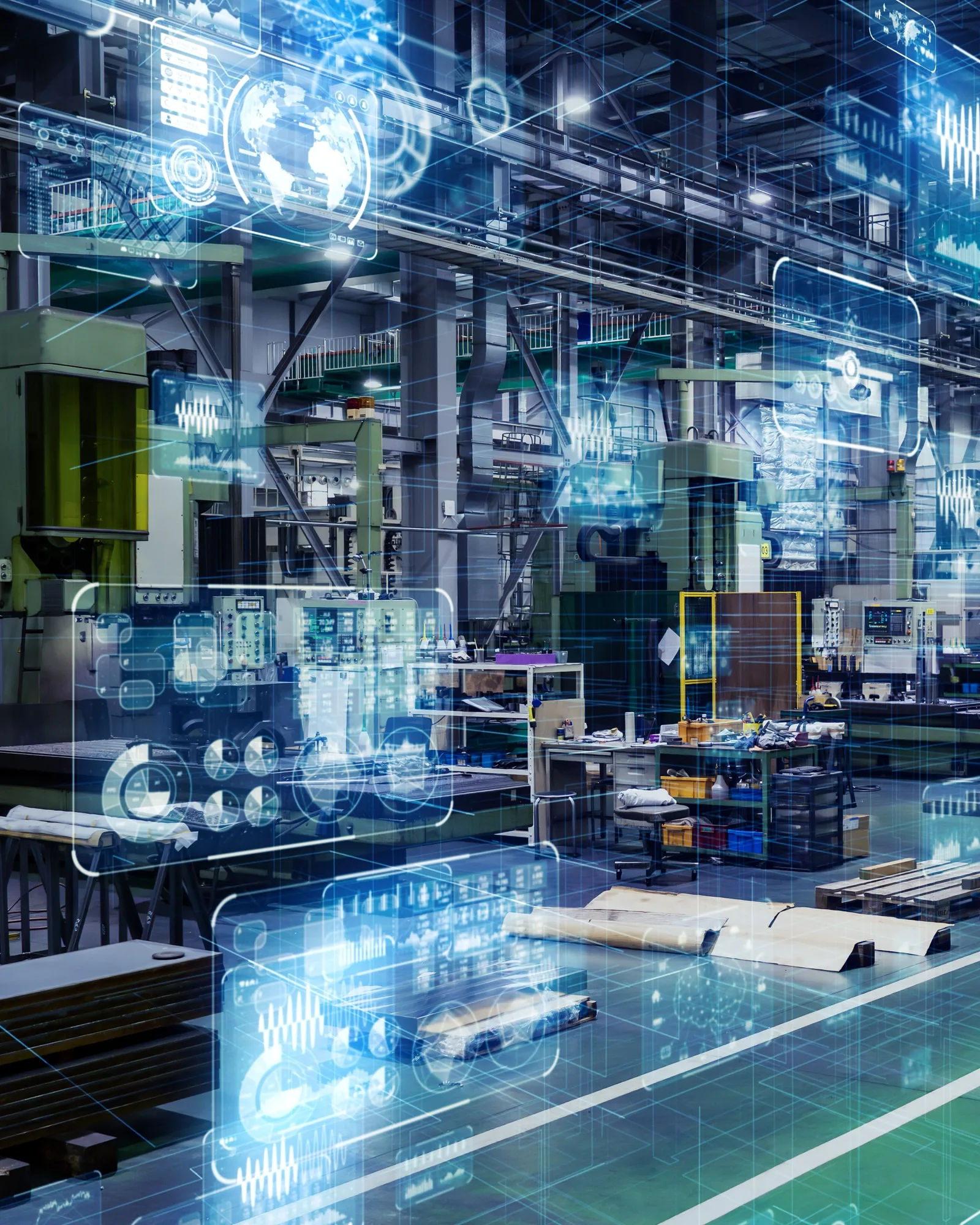 Planta industrial digitalizada en operación